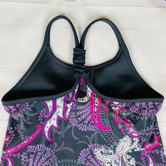 Athleta Pavitra Paisley Tank Top Grey Size M - Picture 8 of 9